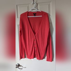 Gap Cardigan, Salmon Pink, Size XL